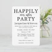 Save The Date Fête de Mariage Imprimée Happily Ever After (Debout devant)
