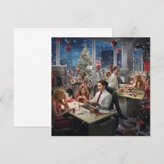 Save The Date fête de Noël (Devant / Derrière)