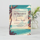 Save The Date Fête de retraite tropicale (Debout devant)