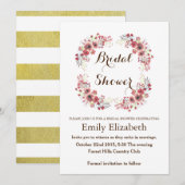 Save The Date Fête des mariées fleurie personnalisée (Devant / Derrière)