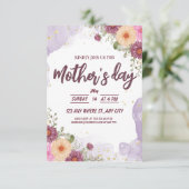 Save The Date Fête des mères de l'aquarelle florale (Debout devant)