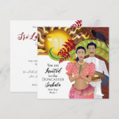 Save The Date Fête du Nouvel An Sri Lanka (Devant / Derrière)