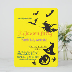 Save The Date Fête Halloween moderne personnalisée Enregistrer l