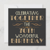 Save The Date fête le 70e anniversaire (Devant)