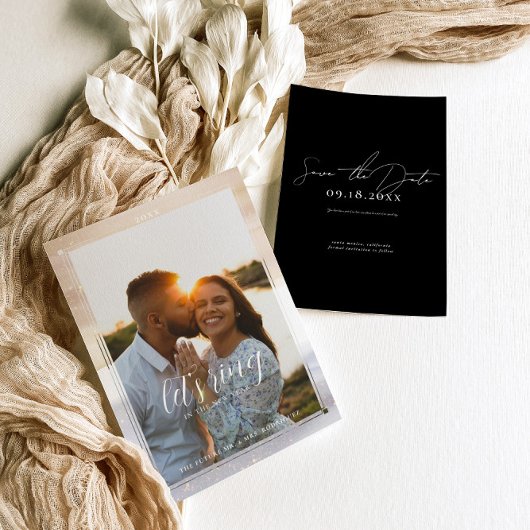 Save The Date Fêter la nouvelle année | Photo moderne