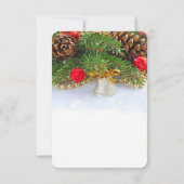 Save The Date Fêtes de Noël Bell Enregistrer la date (Dos)