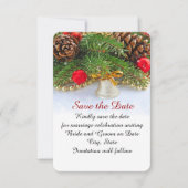 Save The Date Fêtes de Noël Bell Enregistrer la date (Devant)