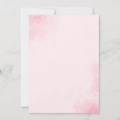 Save The Date Fêtons l'Aquarelle rose Coquette Oyster (Dos)