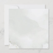 Save The Date Feuillage romantique de sauge à l'aquarelle (Dos)