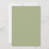 SAVE THE DATE FEUILLE VERTE GRIS RUSTIQUE FEUILLAGE DORÉ AQUAREL (Dos)