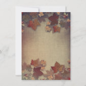 Save The Date Feuilles automnales et jarres rustiques Mason Sauv (Dos)