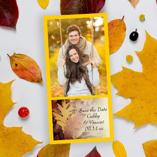 Save The Date Feuilles d'automne peintes Mariage Enregistrer la