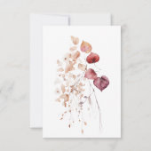 Save The Date Feuilles d'automne rustiques et délicates de Bourg (Dos)