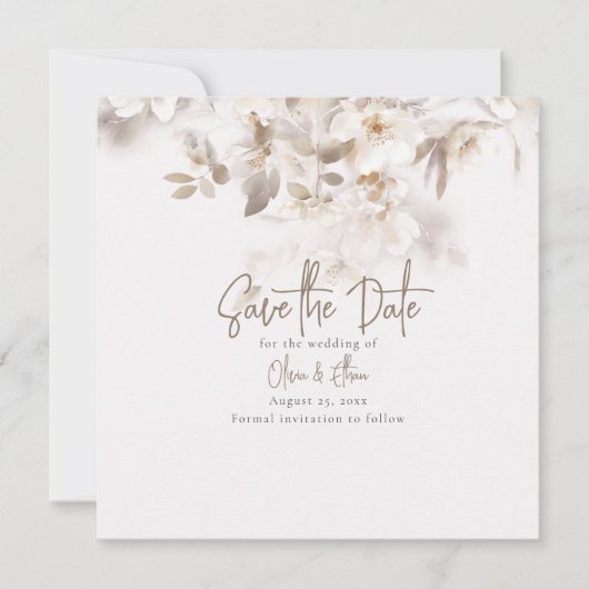 Save The Date Feuilles de chute molle (Devant)