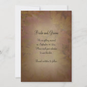Save The Date Feuilles de l'érable couleur automne mariage Enreg (Devant)