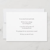 Save The Date Feuilles dessinés au crayon et succursale modifier (Dos)