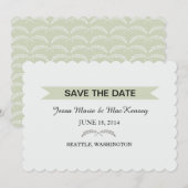 Save The Date feuilles et bannière (Devant / Derrière)