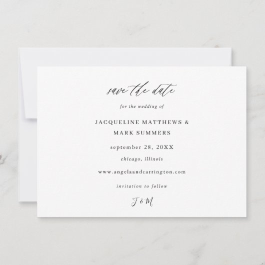 Save The Date Feuilles & Eucalyptus Gold V Photo Enregistrer la  (Dos)