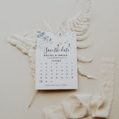 Save The Date Feuilles Gold Green Enregistrer le calendrier des