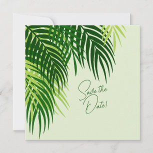 Save The Date Feuilles Tropicales Mystérieuses Secrètes 
