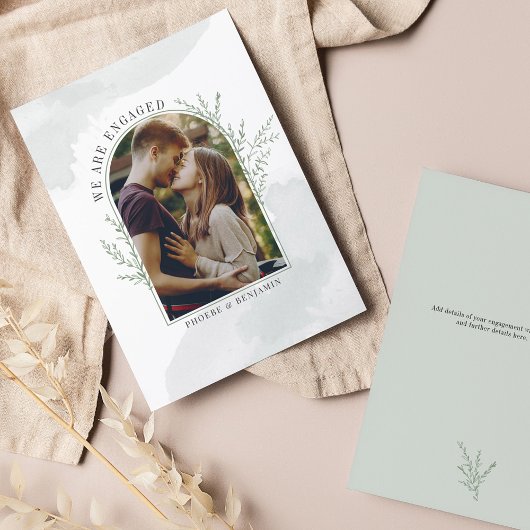 Save The Date Fiançailles d'arche photo moderne