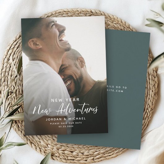 Save The Date Fiançailles du Nouvel An | Adventures Script Fun