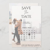 Save The Date Fiançailles Photo Inspiré Enregistrer La Date (Devant / Derrière)