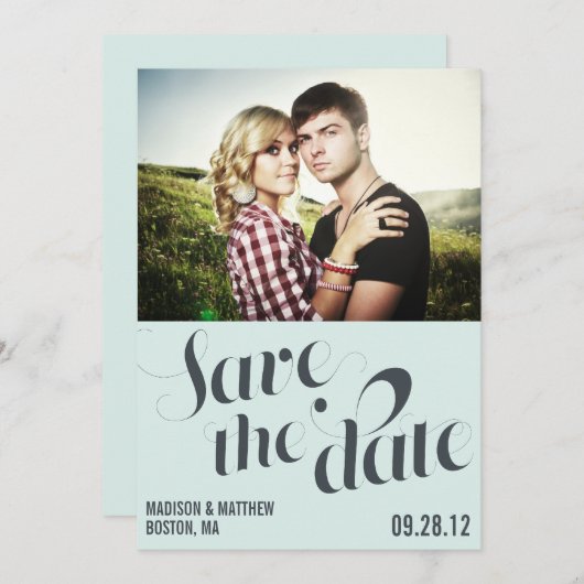 SAVE THE DATE FIANÇAILLES RETRO | ENREGISTRER LA DATE D'ANNONCE (Devant / Derrière)