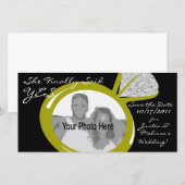 Save The Date Fiançailles Ring Photo (Devant / Derrière)