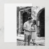 Save The Date Fiancé(e)s (Devant / Derrière)