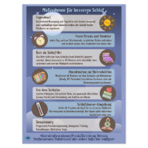 Fiches d'information sur l'hygiène du sommeil pour
