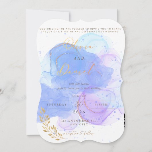 Save The Date Fichier de conception de carton d'invitation de ma (Dos)