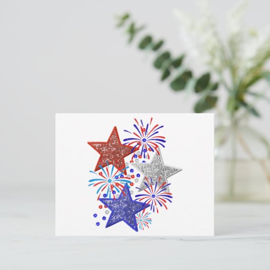 Save The Date Fille 4 juillet Femmes Rouge Blanc Bleu Étoile Amé (Debout devant)