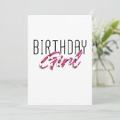 Save The Date fille d'anniversaire colorée (Debout devant)