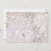 Save The Date Fille parties scintillant rose chic élégant rose o (Dos)