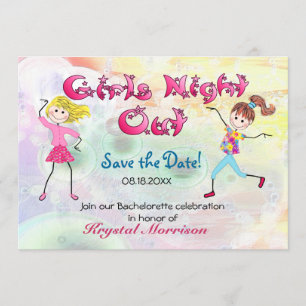 Save The Date Fille's Night Out - Enregistrer la date