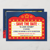 Save The Date Film Marquee Theatre Enregistrer la date Annonce (Devant / Derrière)