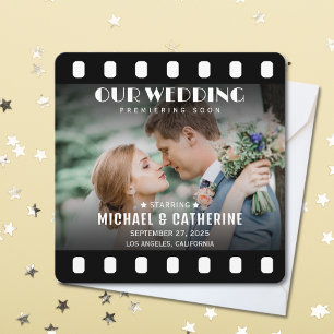 Save The Date Film Poster Film Reel Mariage unique