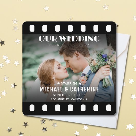 Save The Date Film Poster Film Reel Mariage unique