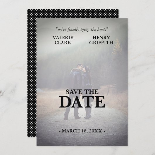 Save The Date Film Prochain Photo Enregistrer La Date (Devant / Derrière)
