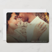 Save The Date Filtre Automne Rustique Blanc Script Avant et Préc (Dos)