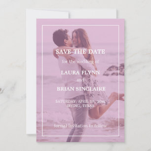 Save The Date Filtre Photo Moderne Rose Mariage Enregistrer La D