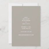 Save The Date Finalement Calligraphie Brush Script Modern Chic P (Dos)