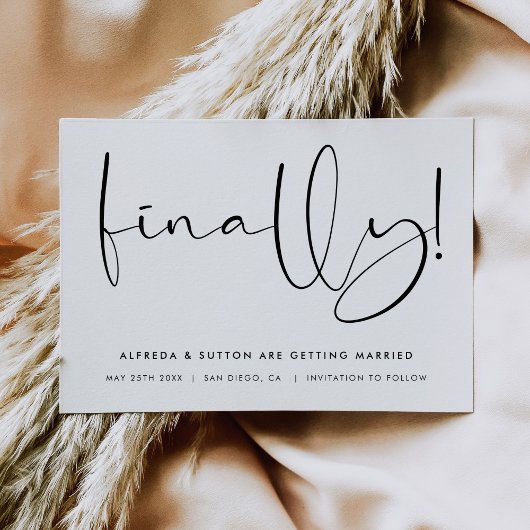 Save The Date Finally