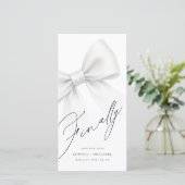Save The Date Finally Modern Bow Minimalist Bookmark (Debout devant)