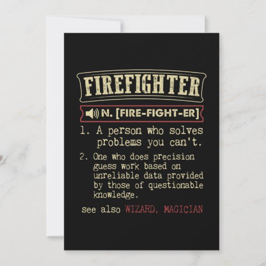 Save The Date Firefighter (Devant)