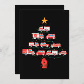Save The Date Firefighter Fire Truck Christmas Tree.Png (Devant / Derrière)