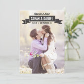 Save The Date Fita encantador salvar a data cartões (Debout devant)