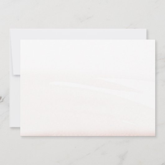 Save The Date Flamant rose artistique élégant (Dos)