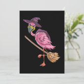 Save The Date Flamant rose | Halloween Flamant rose sorcière par (Debout devant)